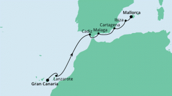 Von Gran Canaria nach Mallorca 1 mit AIDAstella