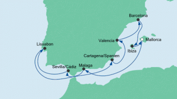 Spanien, Portugal mit Ibiza