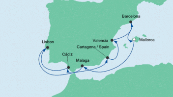 Spanien & Portugal 2 mit AIDAstella