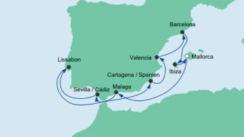 Spanien & Portugal mit AIDAstella